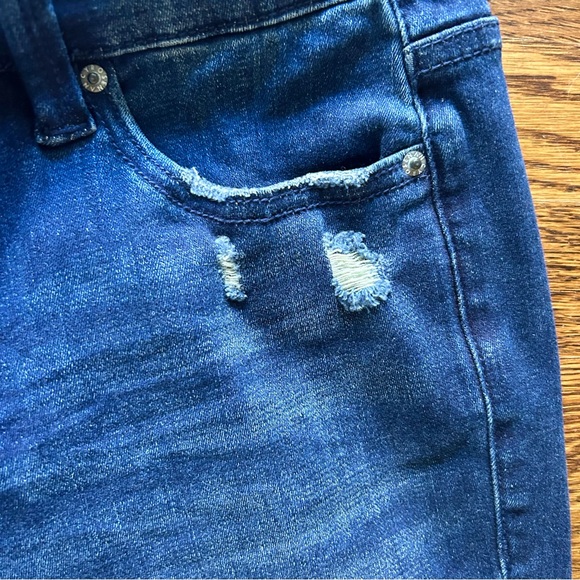 Nancy Rose Emma Mini Flare Cropped Jeans Size 28 Denim - Picture 3 of 7